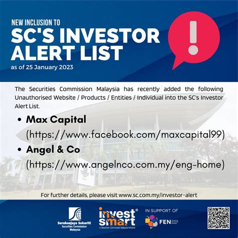 INVESTOR ALERT LIST .